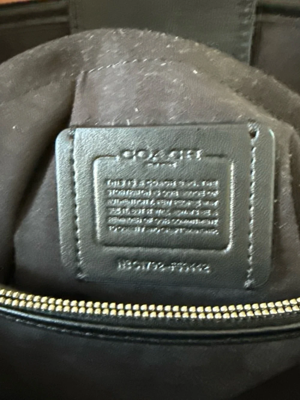 Coach Black Leather Messenger Bag with Silver Hardware